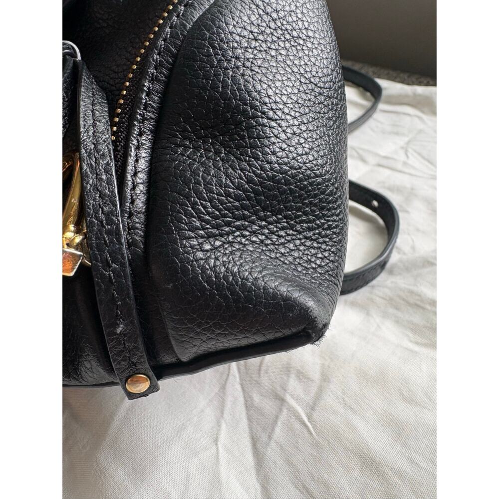 See By Chloe Olga Black Leather Mini Backpack W/ Dustbag Goth Emo - Picture 9 of 12